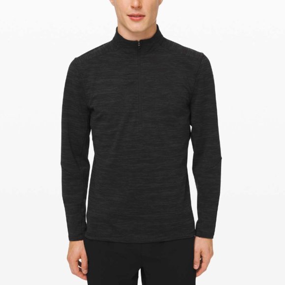 lululemon athletica Other - Lululemon Mens City Sweat 1/2 Zip *Jacquard Black/Obsidian XL